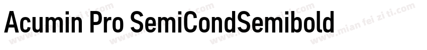 Acumin Pro SemiCondSemibold字体转换
